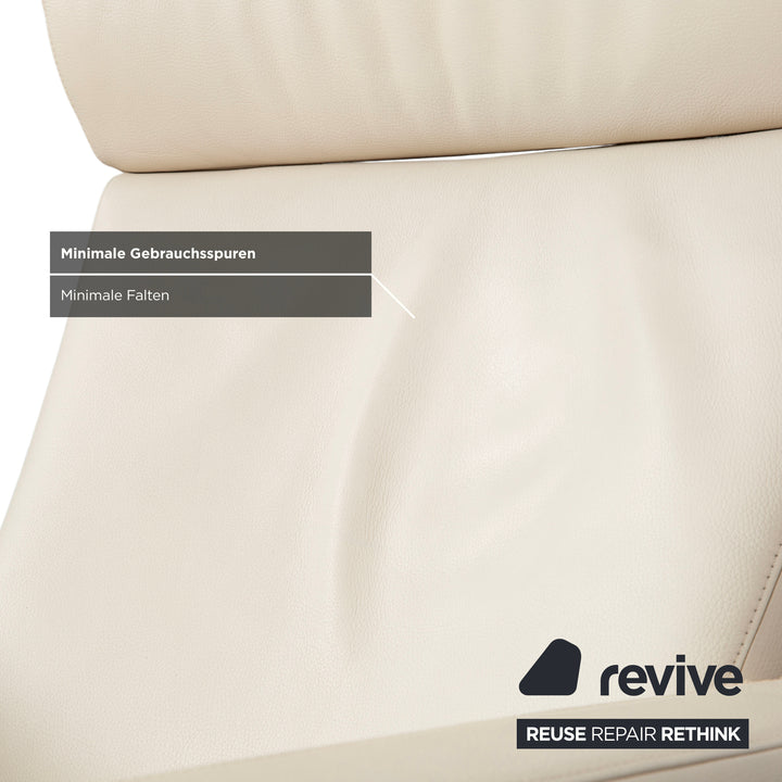 COR Bico Leder Sessel Creme Beige elektrische Funktion Relaxfunktion