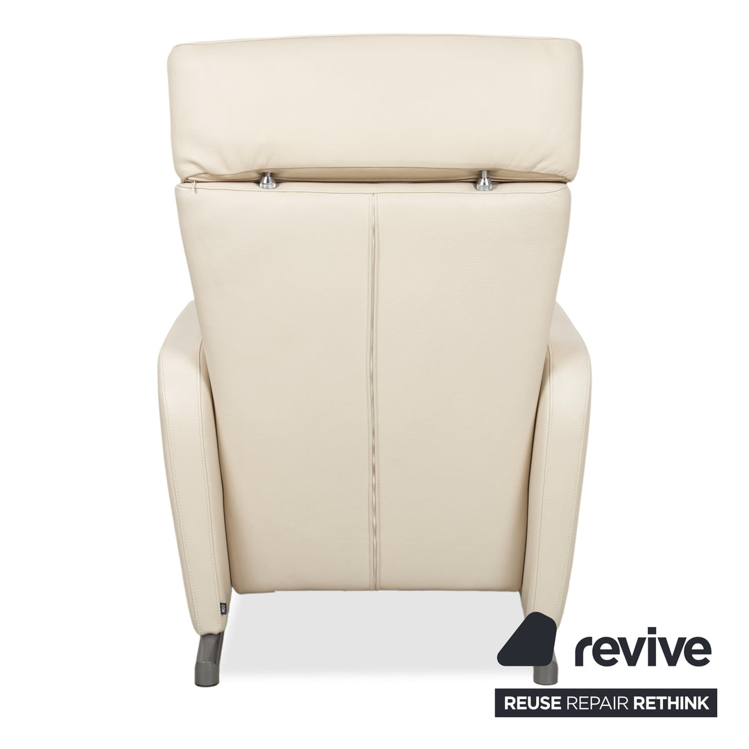 COR Bico Leder Sessel Creme Beige elektrische Funktion Relaxfunktion