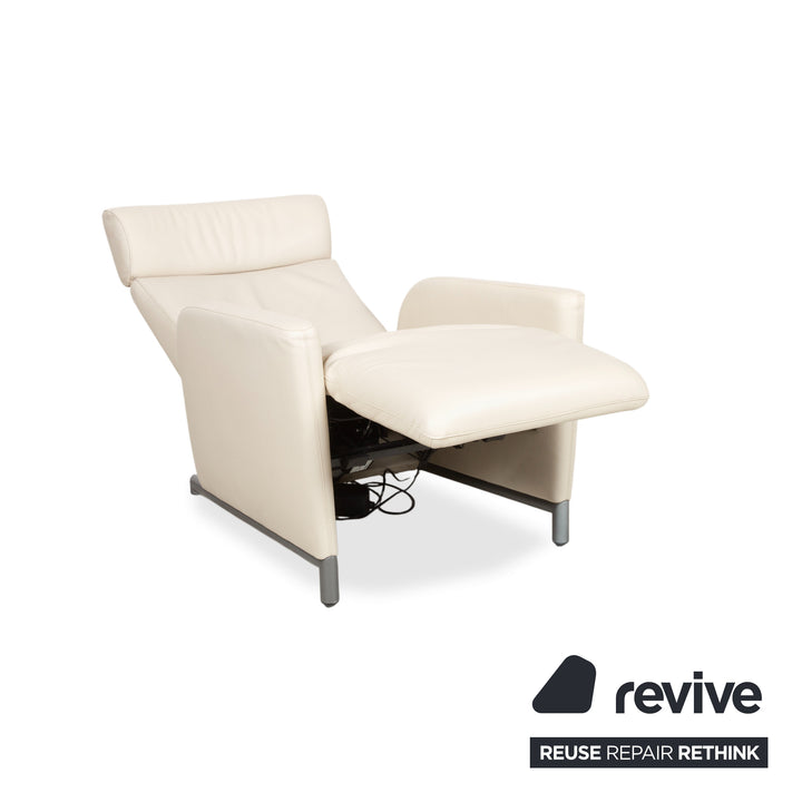 COR Bico Leder Sessel Creme Beige elektrische Funktion Relaxfunktion