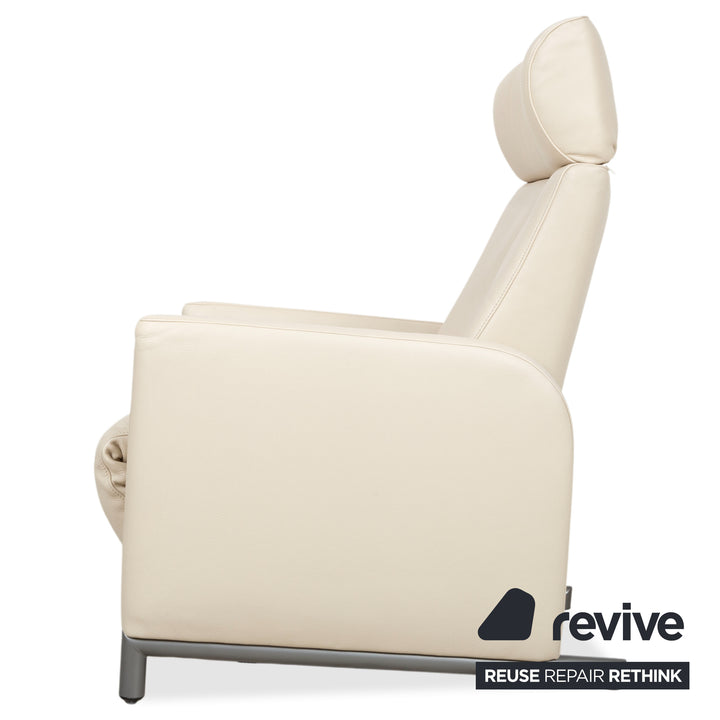 COR Bico Leder Sessel Creme Beige elektrische Funktion Relaxfunktion