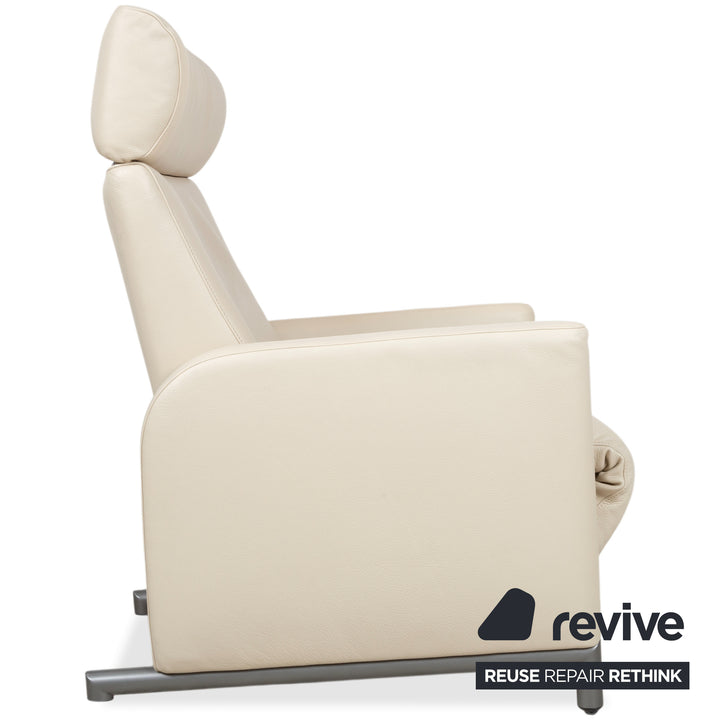 COR Bico Leder Sessel Creme Beige elektrische Funktion Relaxfunktion