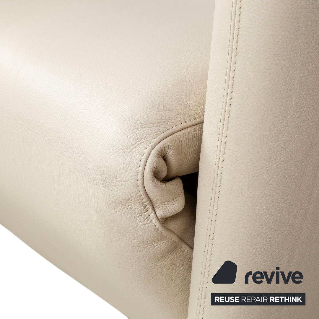 COR Bico Leder Sessel Creme Beige elektrische Funktion Relaxfunktion