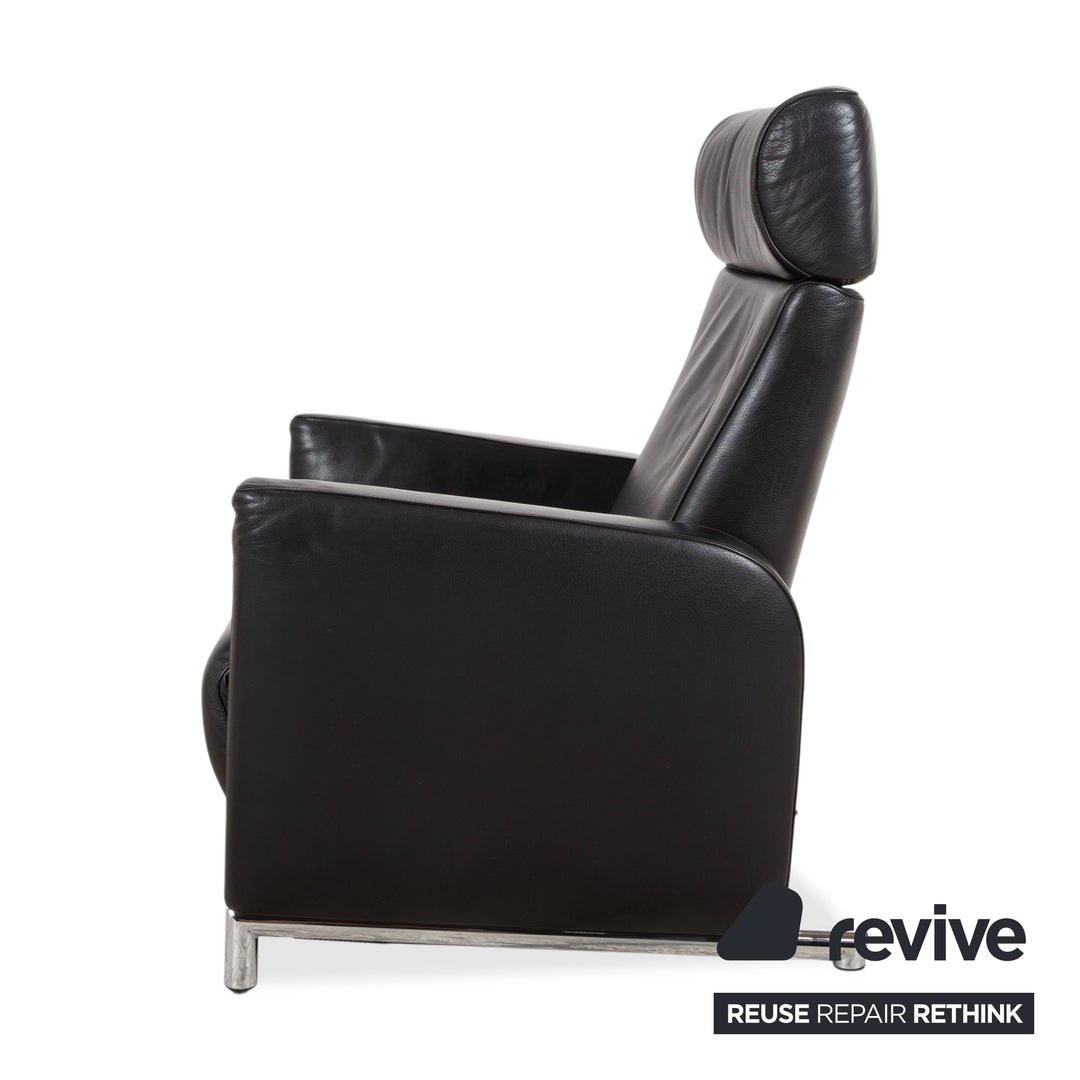Fauteuil COR Bico cuir noir fonction électrique et manuelle