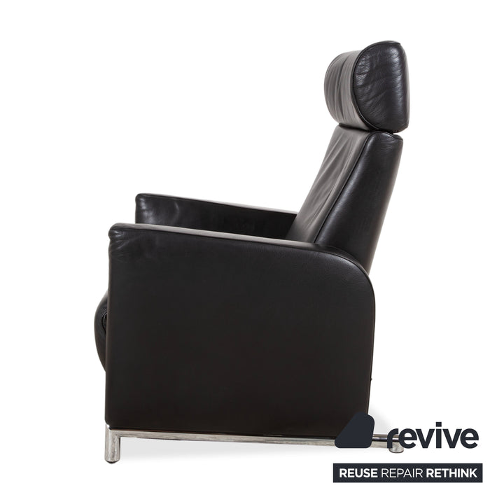 Fauteuil COR Bico cuir noir fonction électrique et manuelle