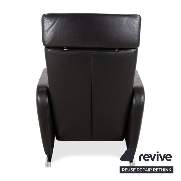 Fauteuil COR Bico cuir noir fonction électrique et manuelle