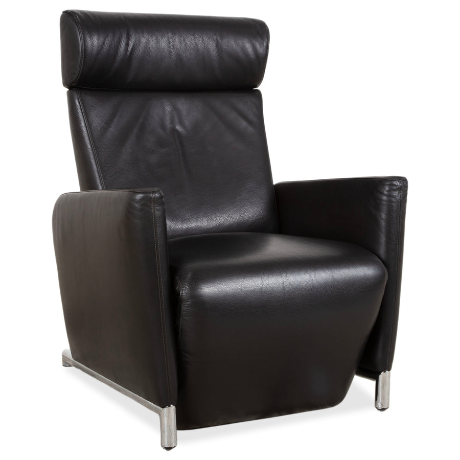 COR Bico Leder Sessel Schwarz elektrische und manuelle Funktion