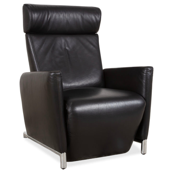 Fauteuil COR Bico cuir noir fonction électrique et manuelle