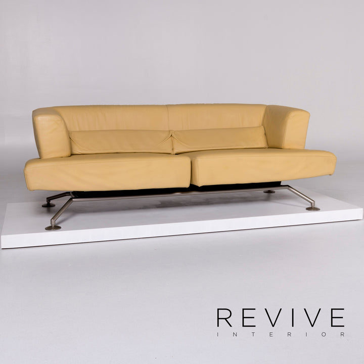 Cor Circum sofa set yellow 1x two-seater 1x stool #10396