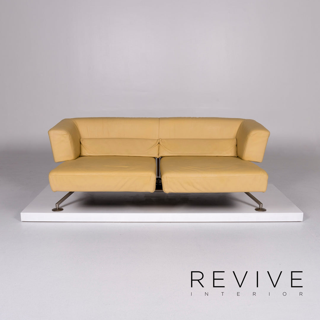 Cor Circum sofa set yellow 1x two-seater 1x stool #10396
