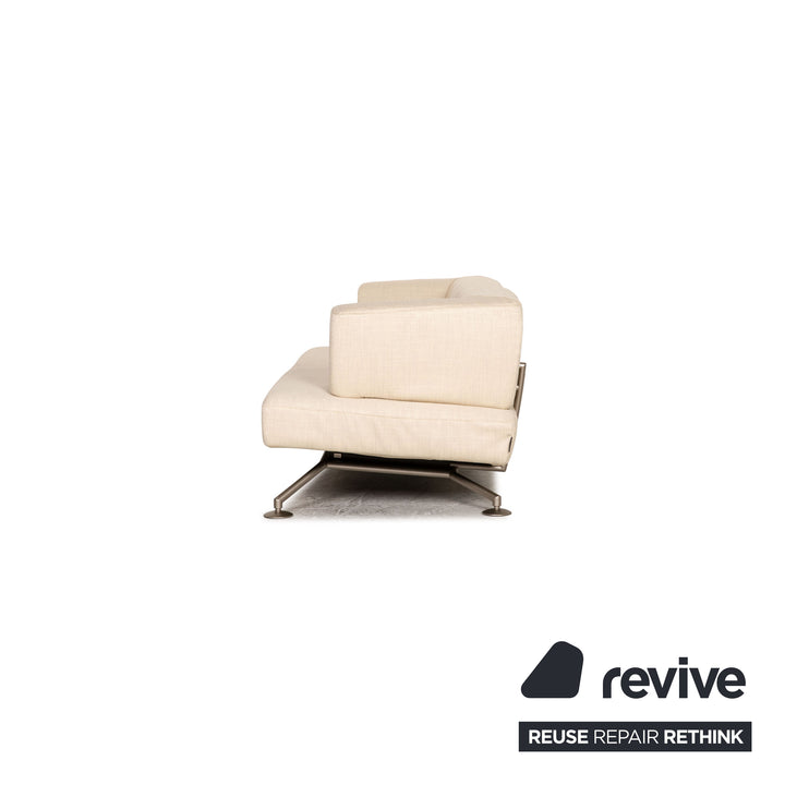 Cor Circum Stoff Dreisitzer Creme Sofa Couch Neubezug