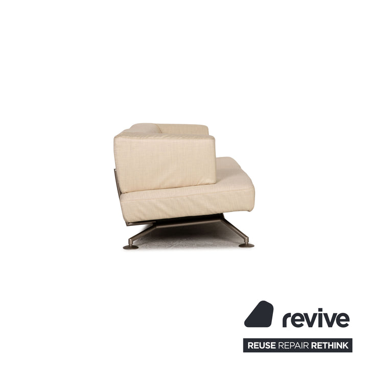 Cor Circum Stoff Dreisitzer Creme Sofa Couch Neubezug