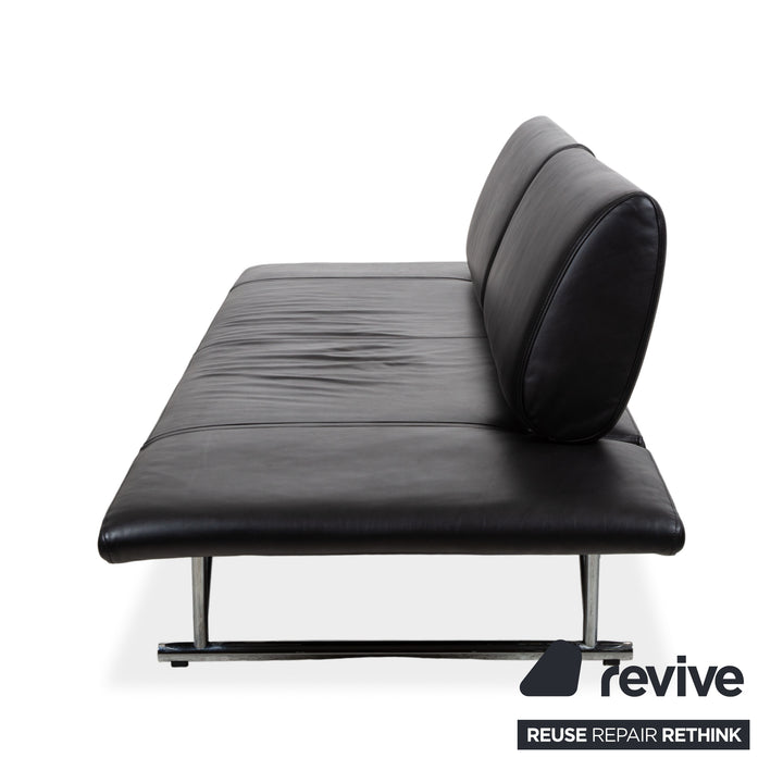 COR Cirrus Leder Dreisitzer Schwarz Sofa Couch MΩanuelle Funktion