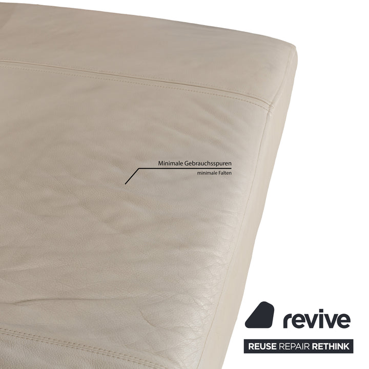 Cor Cirrus Leather Two Seater Cream Manual Function Sofa Couch