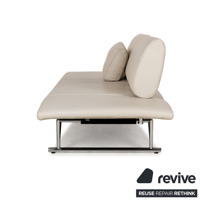 Cor Cirrus Leather Two Seater Cream Manual Function Sofa Couch
