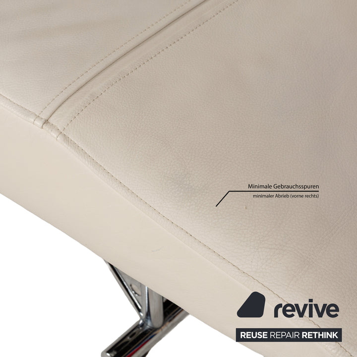 Cor Cirrus Leather Two Seater Cream Manual Function Sofa Couch