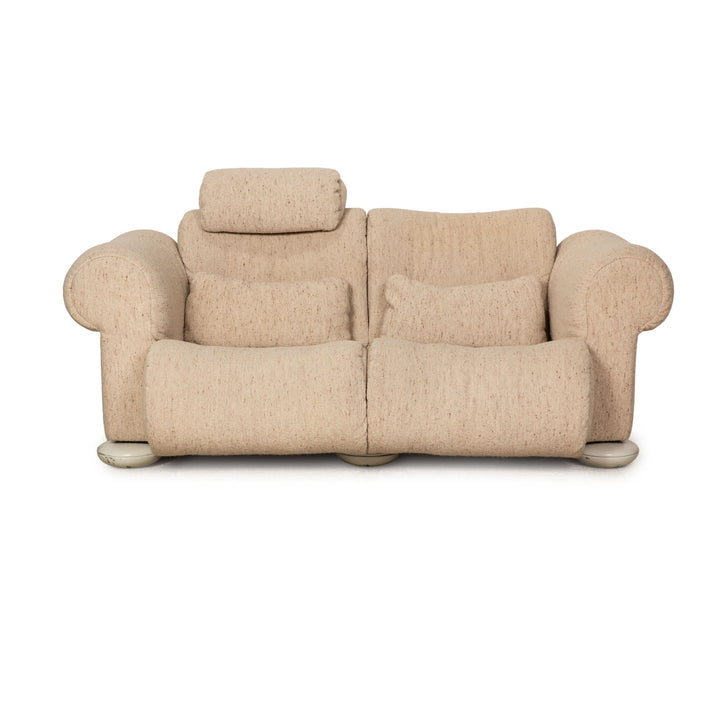 Cor Commodus Stoff Zweisitzer Beige Sofa Couch