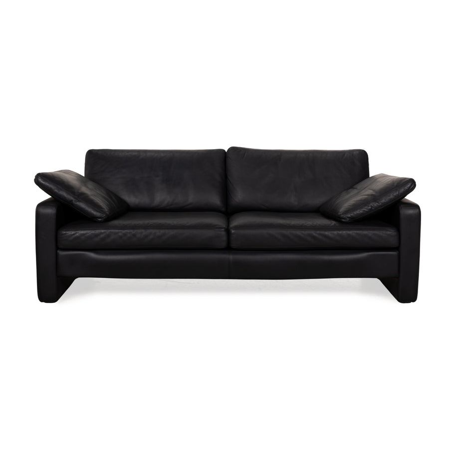 Cor Conseta Leder Dreisitzer Blau Sofa Couch