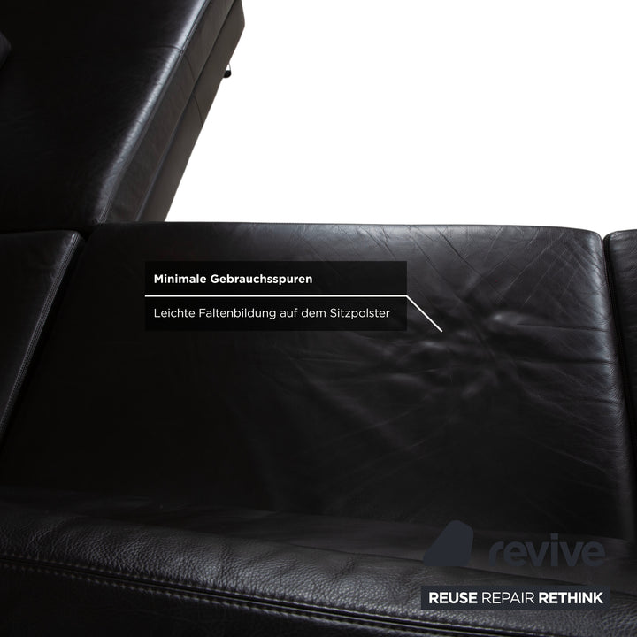 COR Conseta Leder Ecksofa Braun Espresso Sofa Couch Kopfstütze