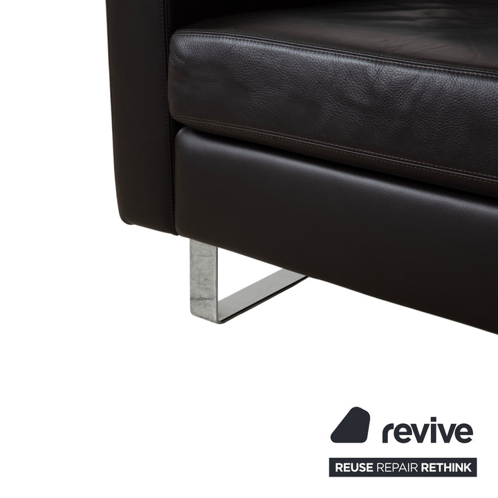 COR Conseta Leder Ecksofa Braun Espresso Sofa Couch Kopfstütze