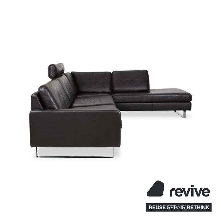 COR Conseta Leder Ecksofa Braun Espresso Sofa Couch Kopfstütze