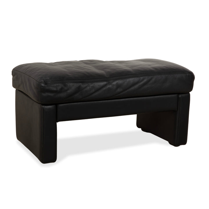 Cor Conseta Leder Hocker Schwarz