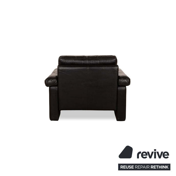 Cor Conseta Leather Armchair Set Black 2x Armchairs