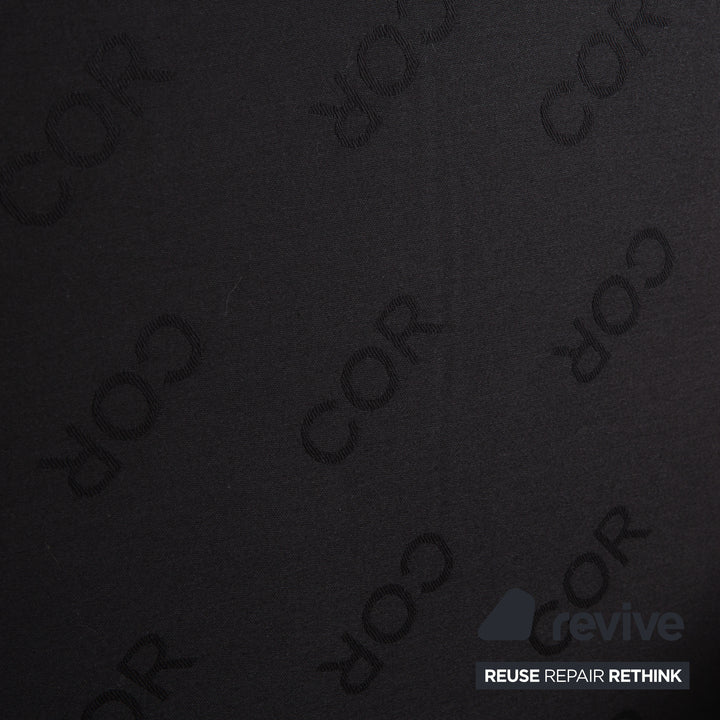 Cor Conseta Leder Sessel Schwarz