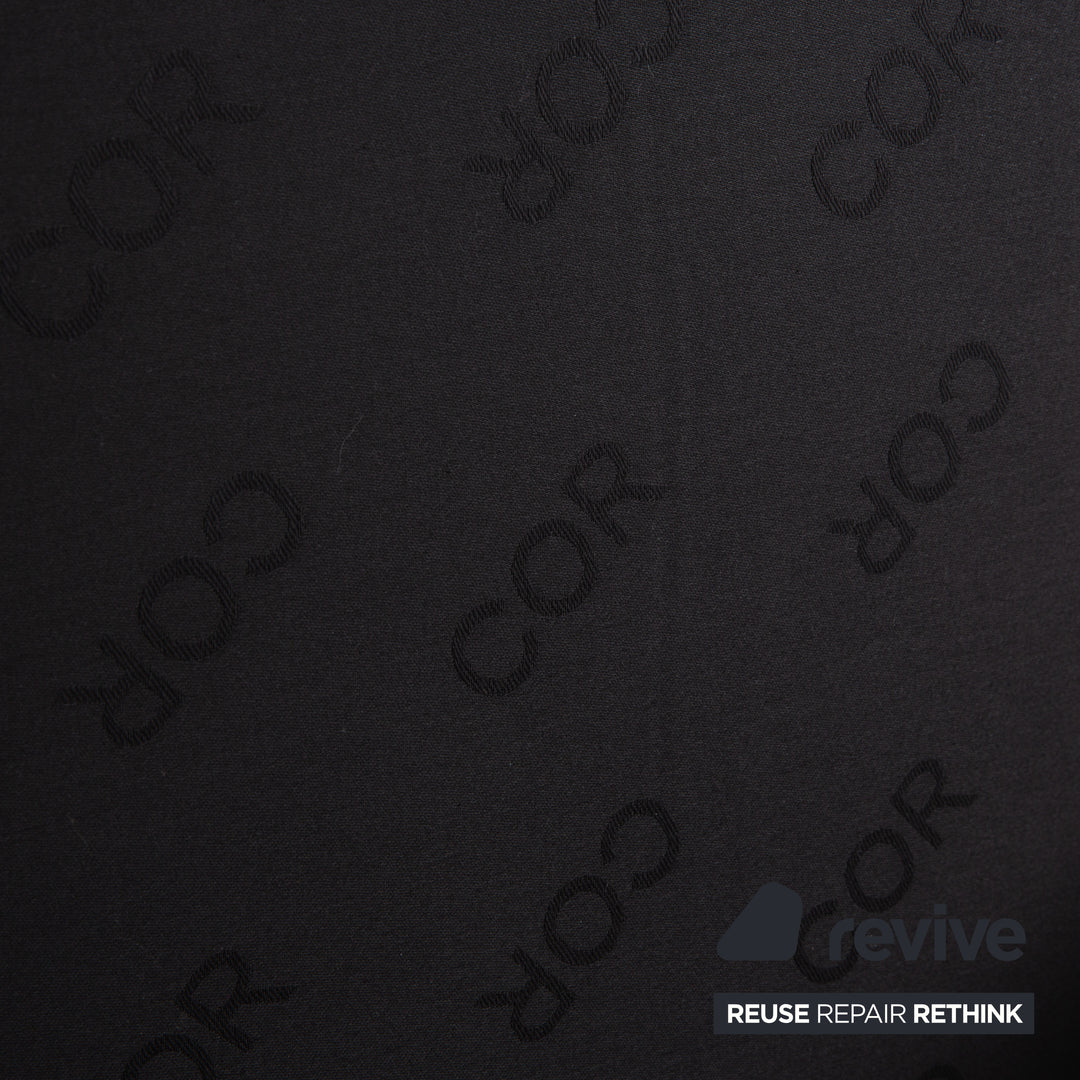 Cor Conseta Leder Sessel Schwarz