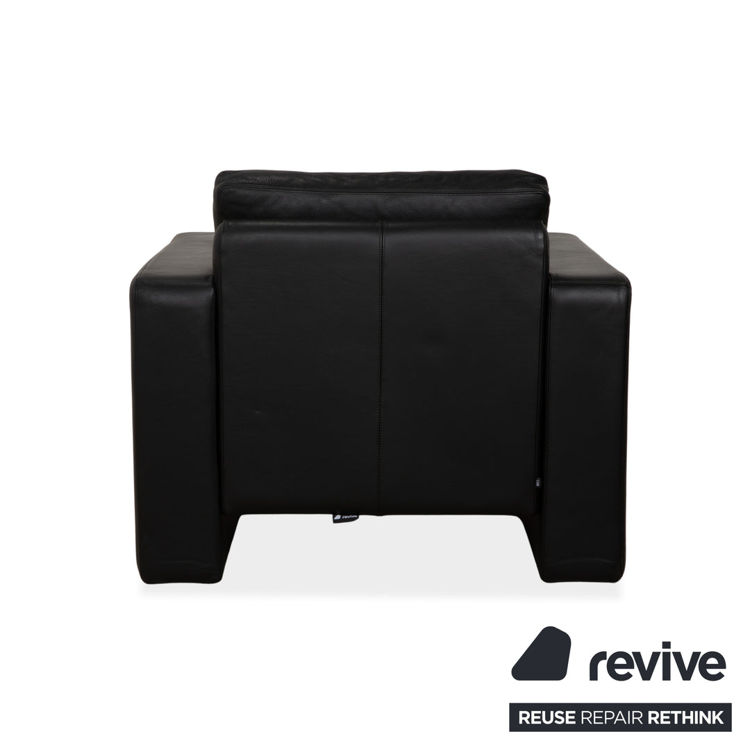 Cor Conseta Leder Sessel Schwarz