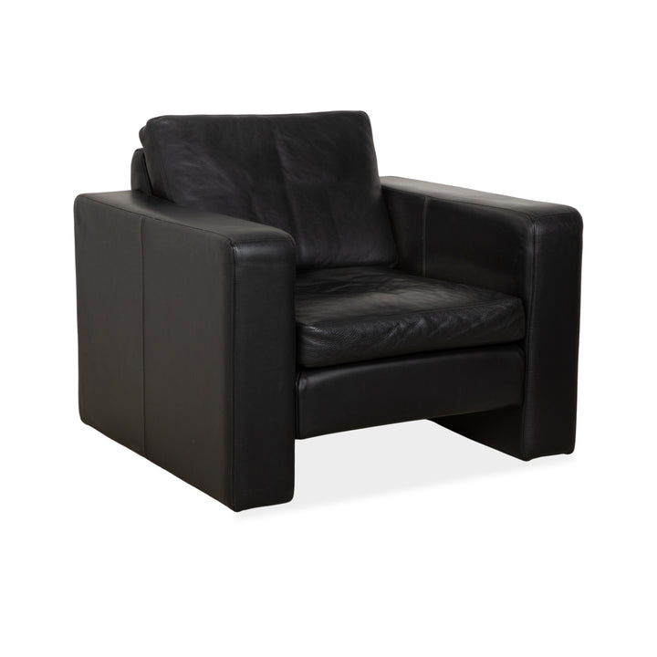 Cor Conseta Leder Sessel Schwarz