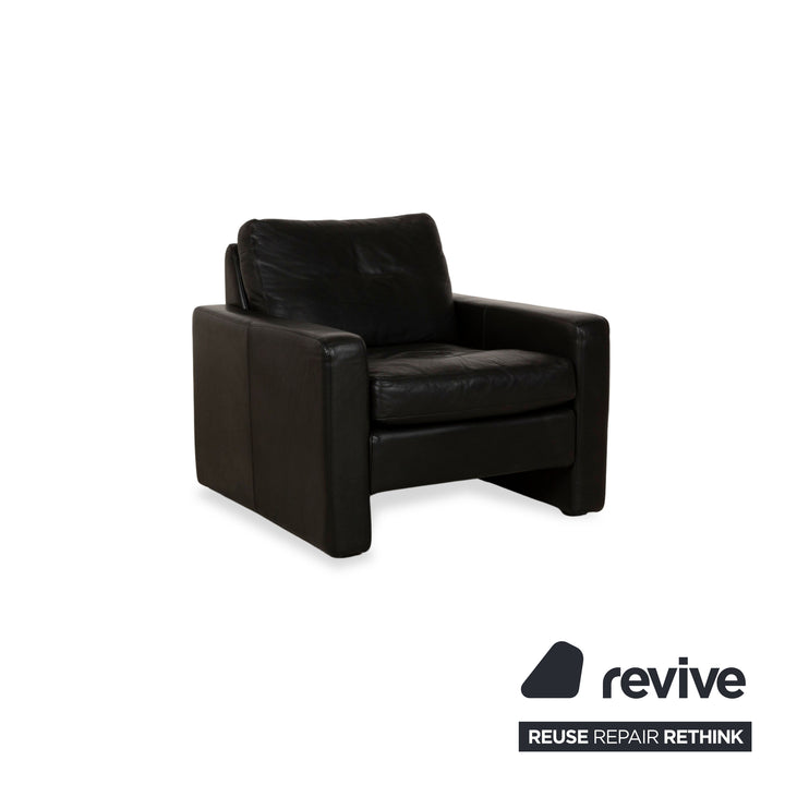 Cor Conseta Leder Sessel Schwarz manuelle Funktion