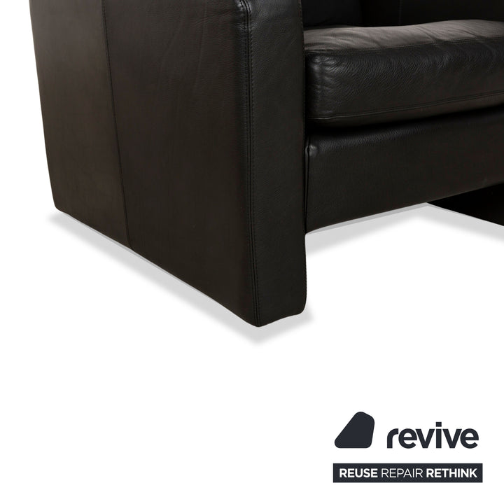 Cor Conseta Leder Sessel Schwarz manuelle Funktion