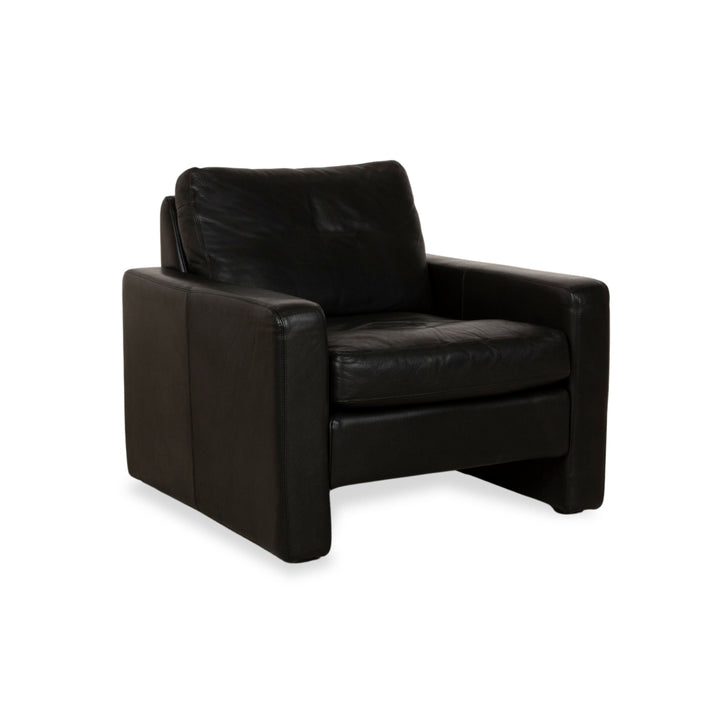 Fauteuil en cuir Cor Conseta noir fonction manuelle