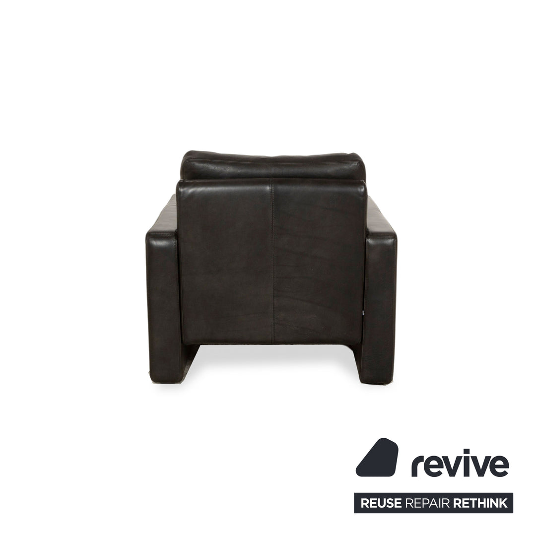Cor Conseta Leder Sessel Schwarz manuelle Funktion