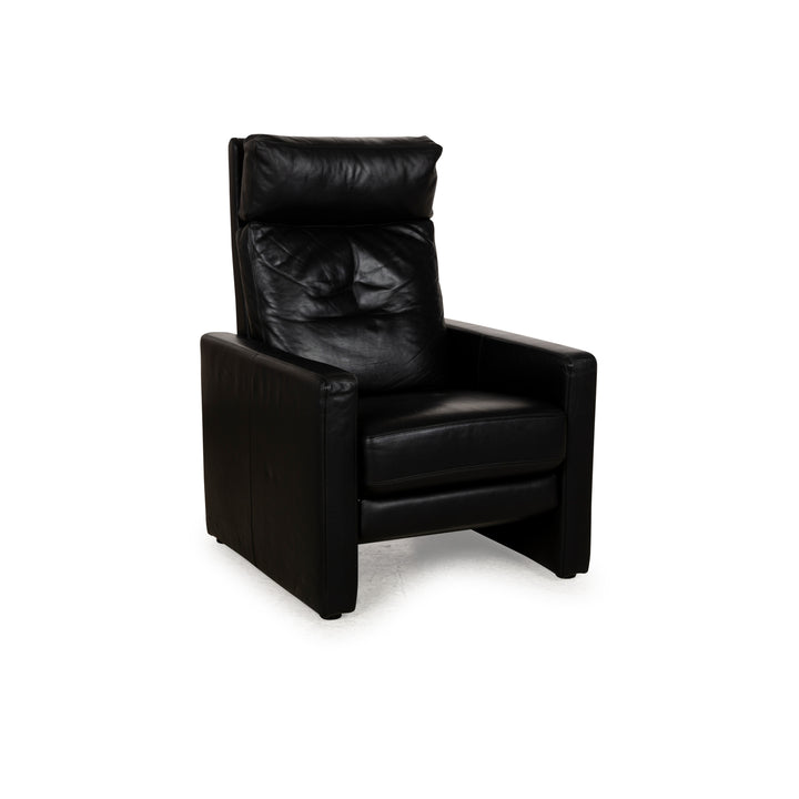Cor Conseta Leder Sessel Schwarz manuelle Funktion Sofa Couch