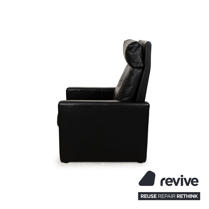Cor Conseta Leder Sessel Schwarz manuelle Funktion Sofa Couch