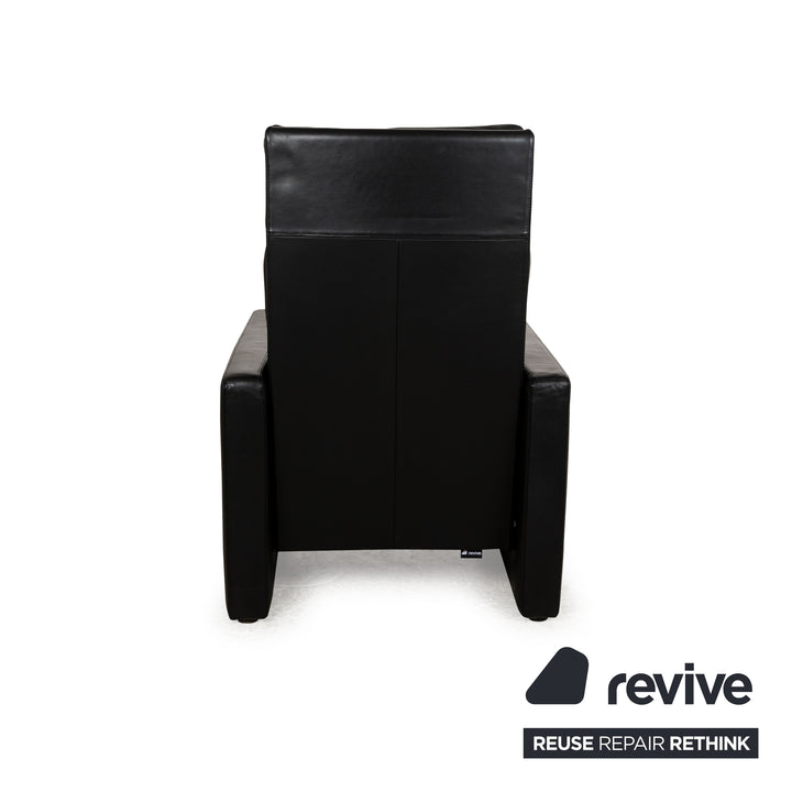 Cor Conseta Leder Sessel Schwarz manuelle Funktion Sofa Couch