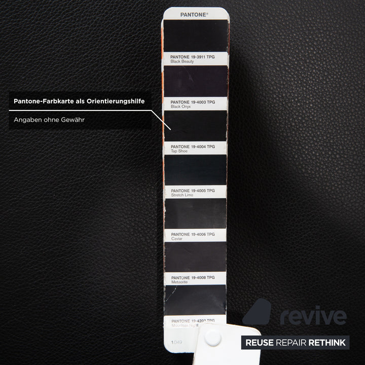 Cor Conseta Leder Sessel Schwarz