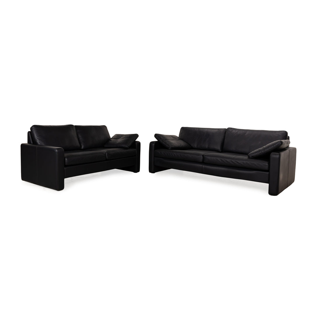 Cor Conseta Leather Sofa Set Blue Three-Seater Two-Seater Couch