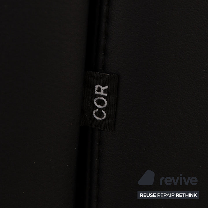 Cor Conseta ensemble de canapé en cuir bleu trois places canapé deux places