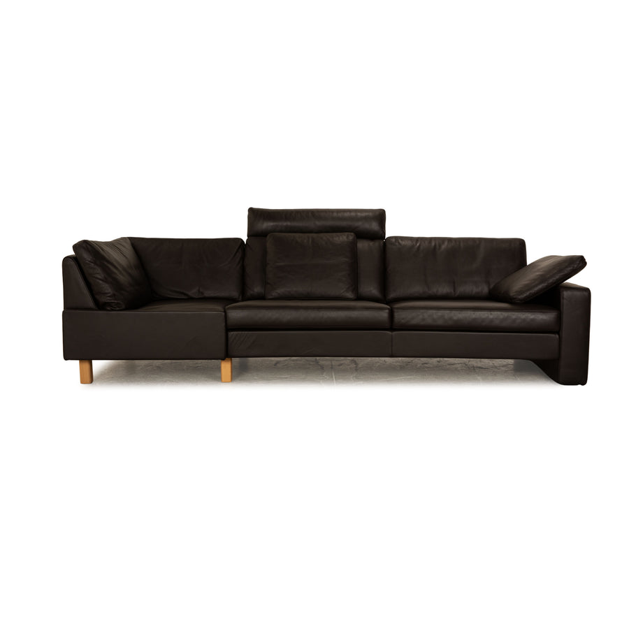 Cor Conseta Leather Four Seater Dark Brown Sofa Couch