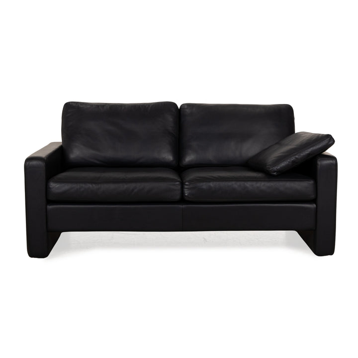 Cor Conseta Leder Zweisitzer Blau Sofa Couch