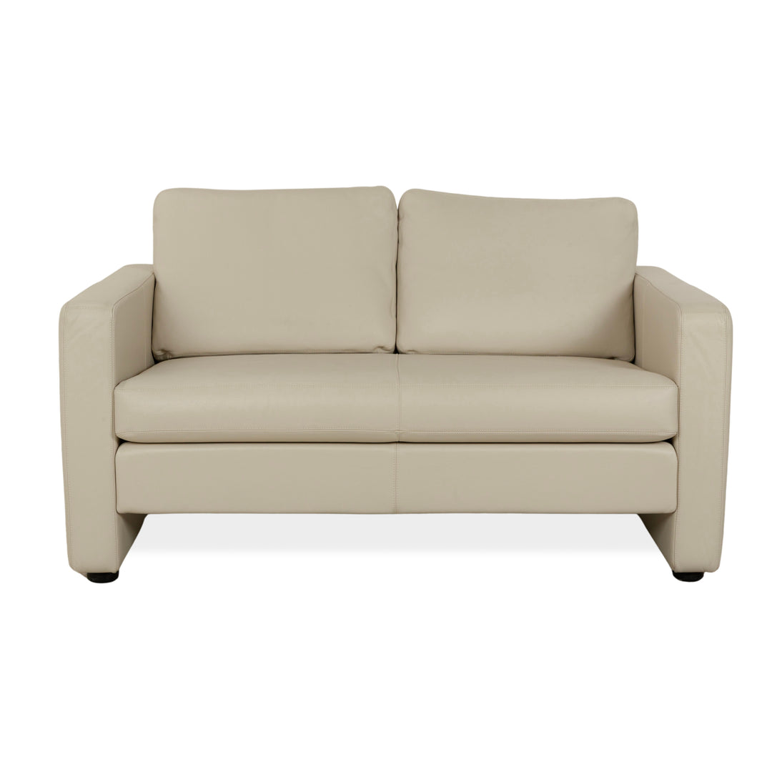 Cor Conseta Leder Zweisitzer Creme Greige Sofa Couch