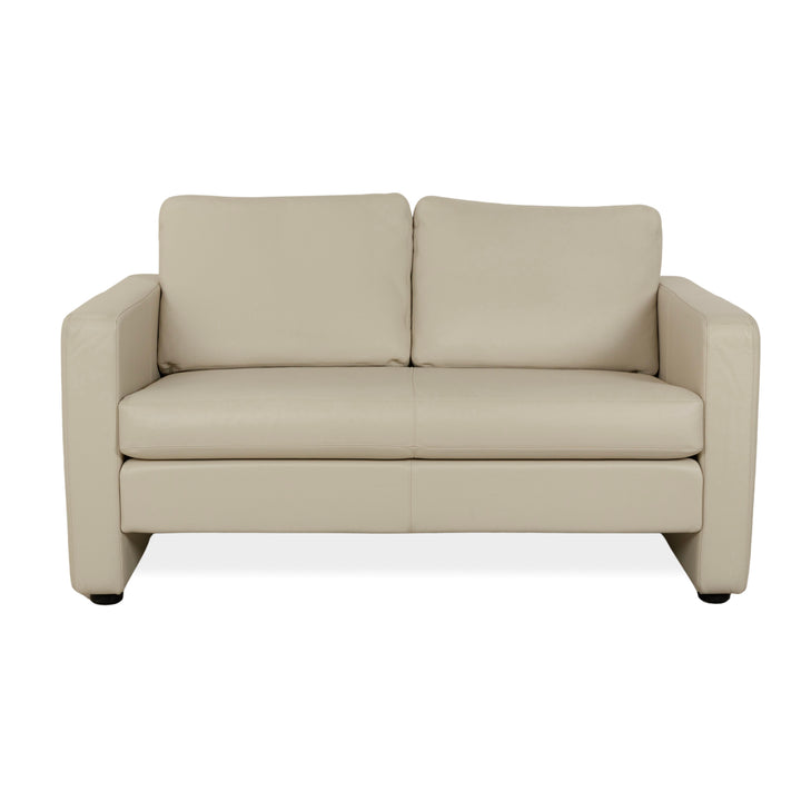Cor Conseta Leder Zweisitzer Creme Greige Sofa Couch