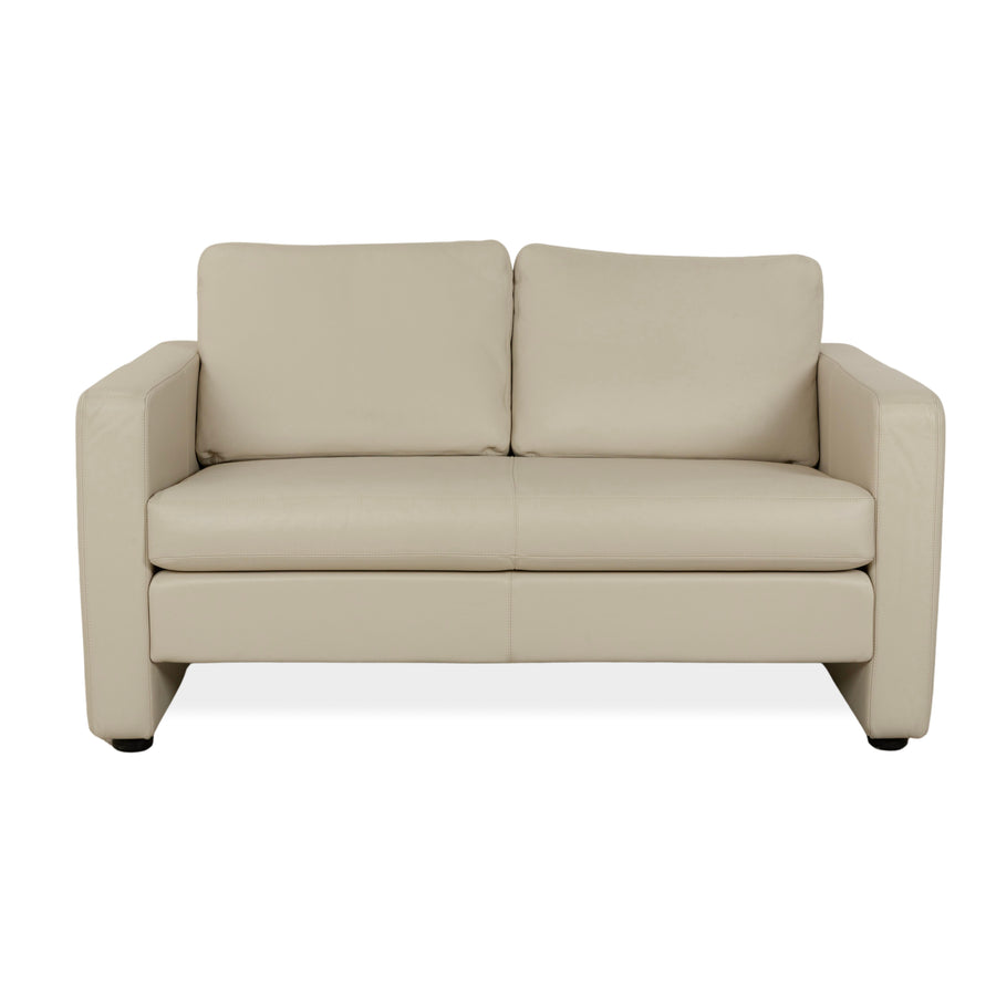 Cor Conseta Leder Zweisitzer Creme Greige Sofa Couch