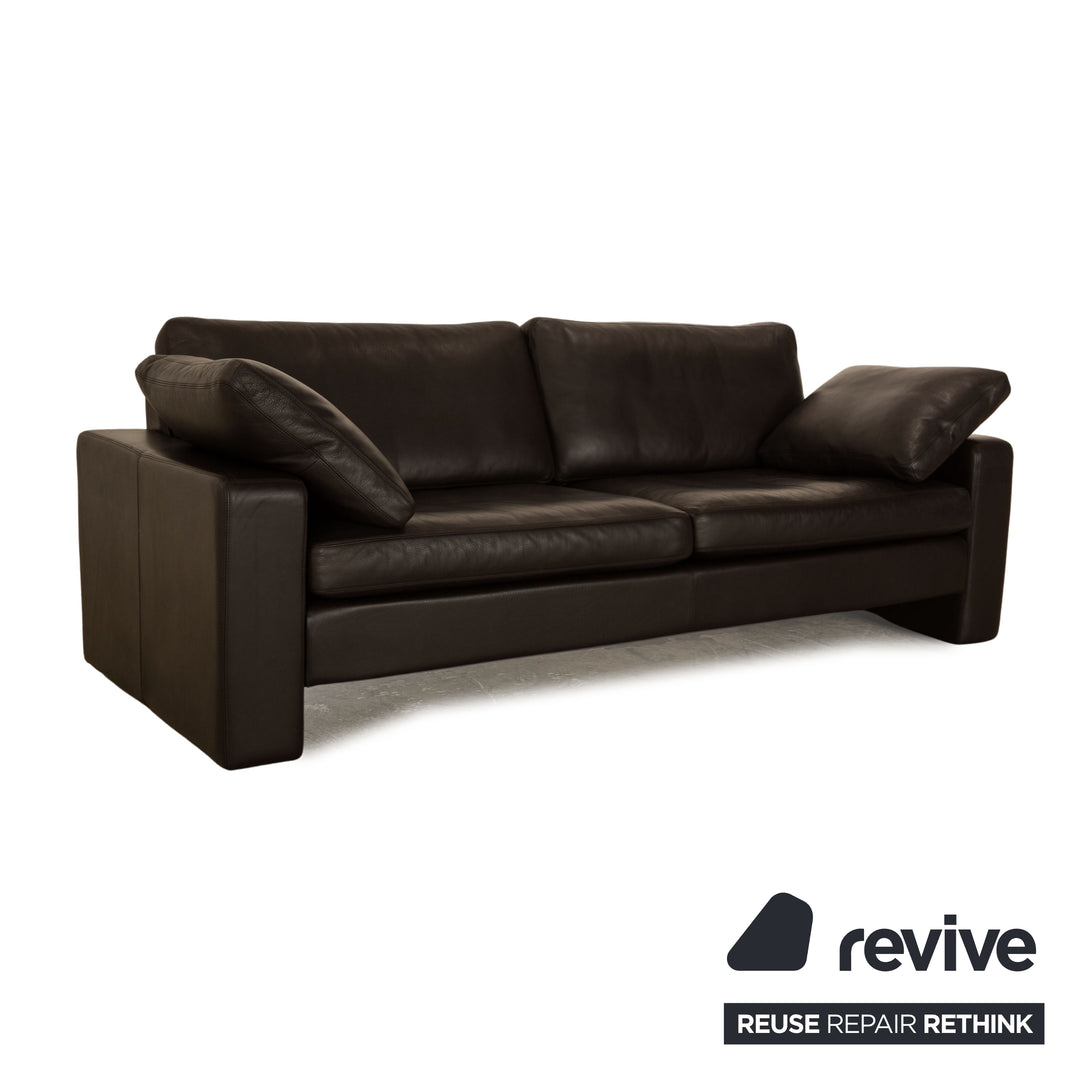 Cor Conseta Leder Zweisitzer Dunkelbraun Sofa Couch