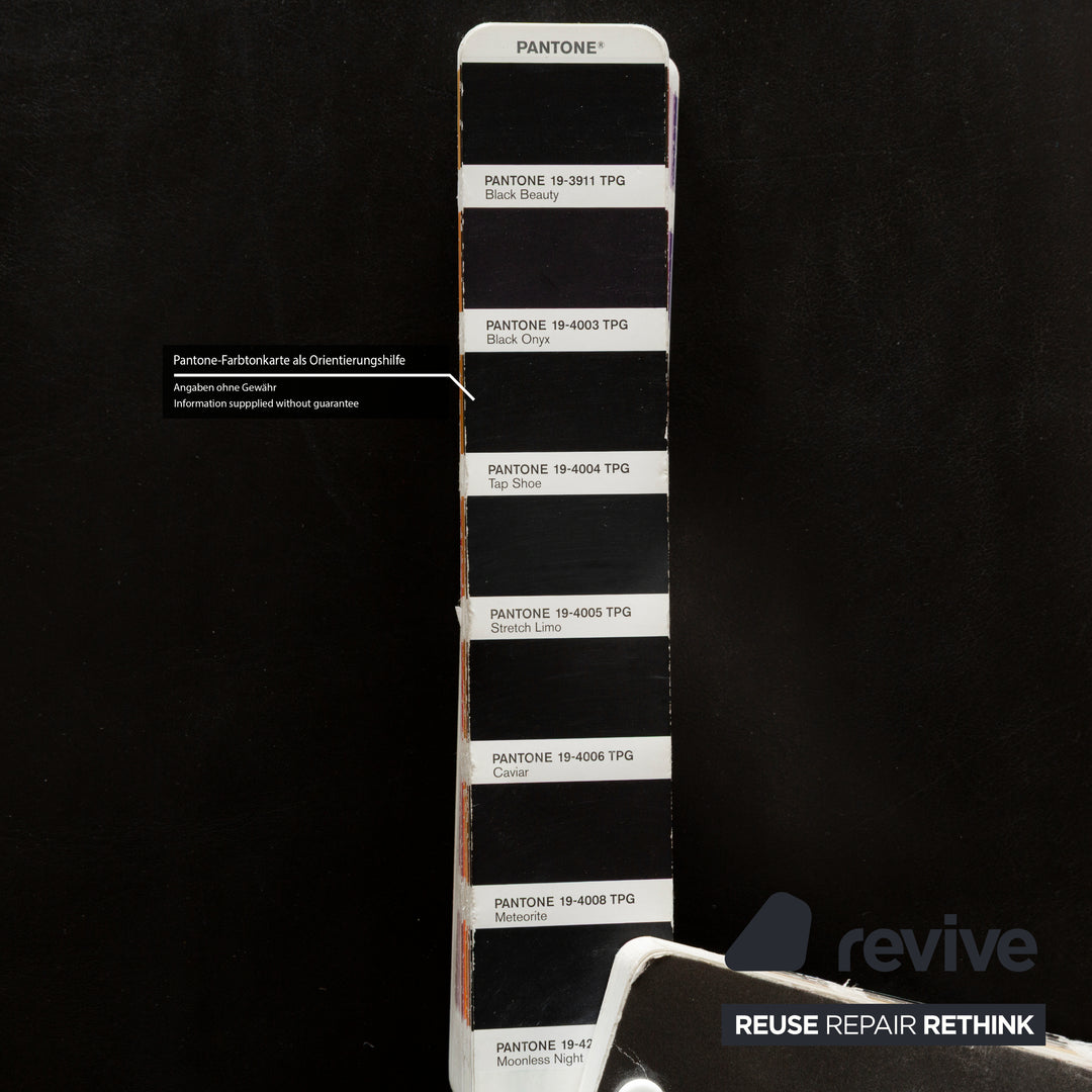 Cor Conseta Leder Dreisitzer Schwarz Sofa Couch