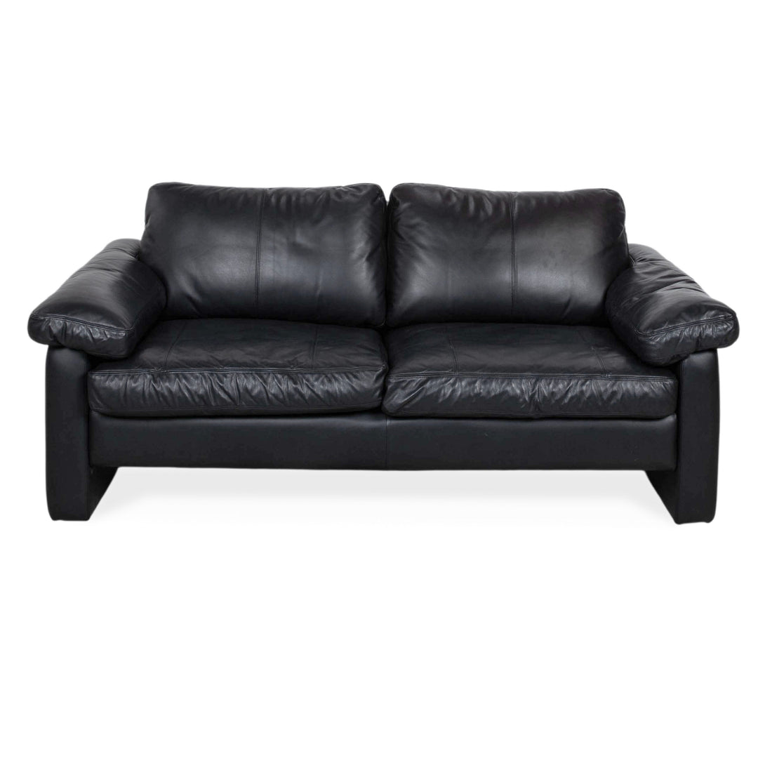 Cor Conseta Leder Zweisitzer Schwarz Sofa Couch