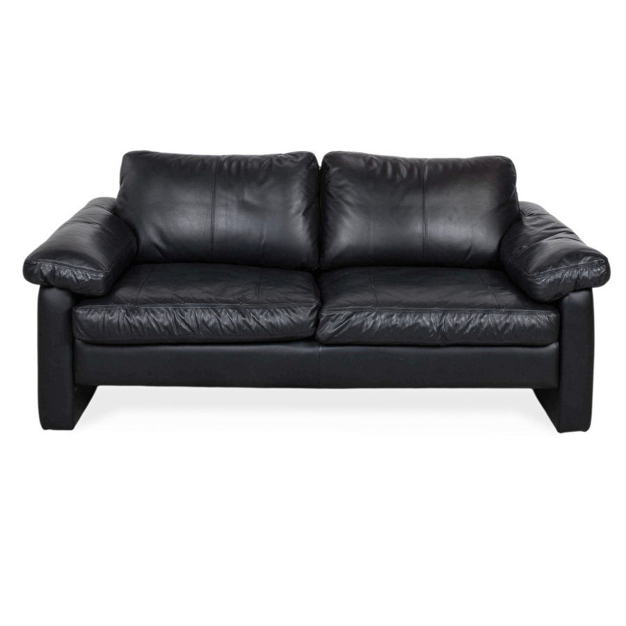 Cor Conseta Leder Zweisitzer Schwarz Sofa Couch