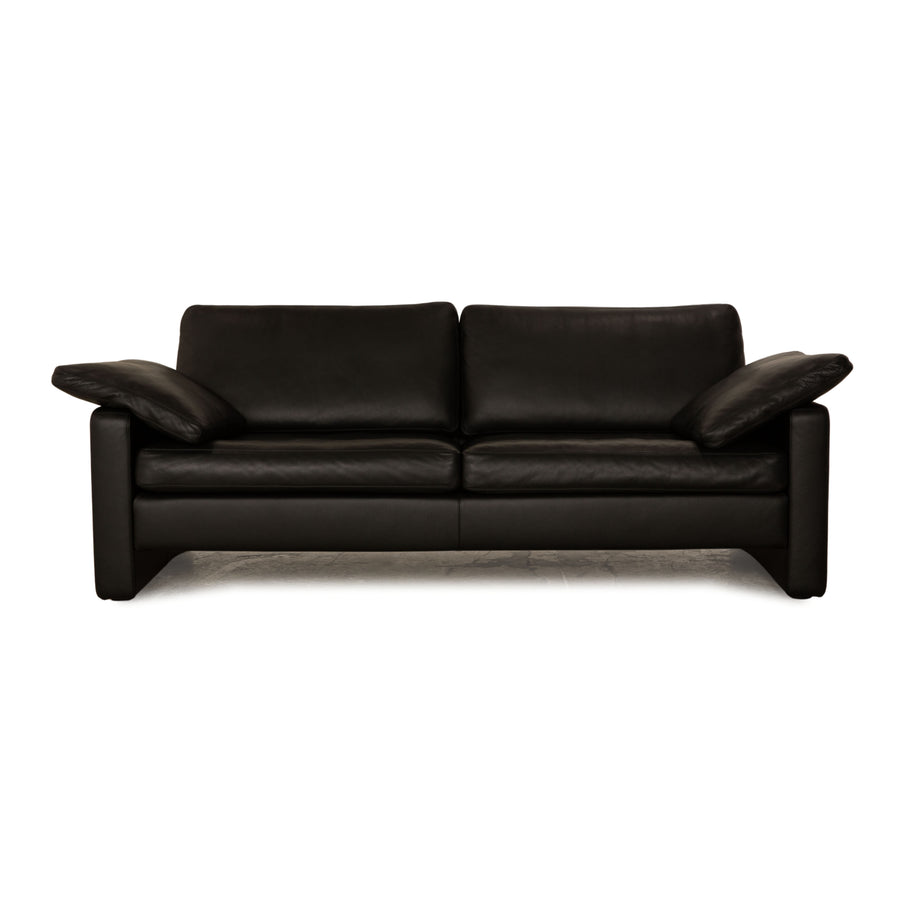 Cor Conseta Leder Zweisitzer Schwarz Sofa Couch